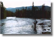 Fishing at Lomond River Lodge